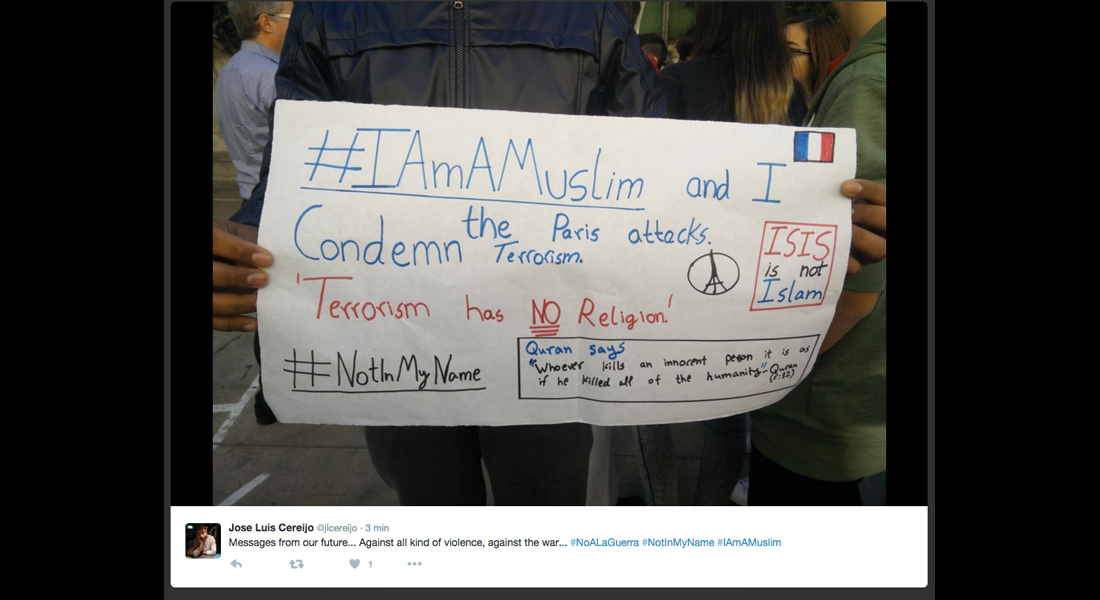 #NotInMyName: via Twitter la condanna dei musulmani alla strage di Parigi #NotInMyName: via Twitter la condanna dei musulmani alla strage di Parigi