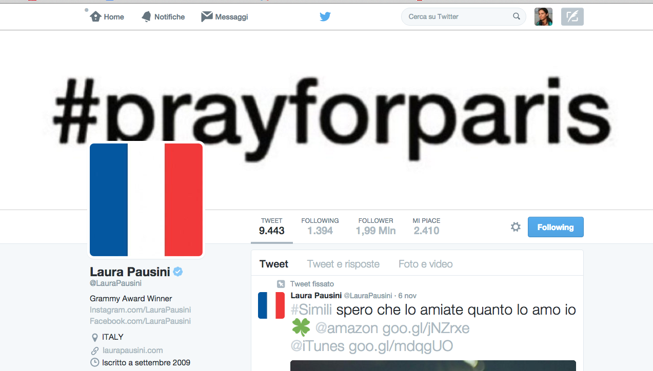 #PrayforParis, la solidarietà laica dello showbiz