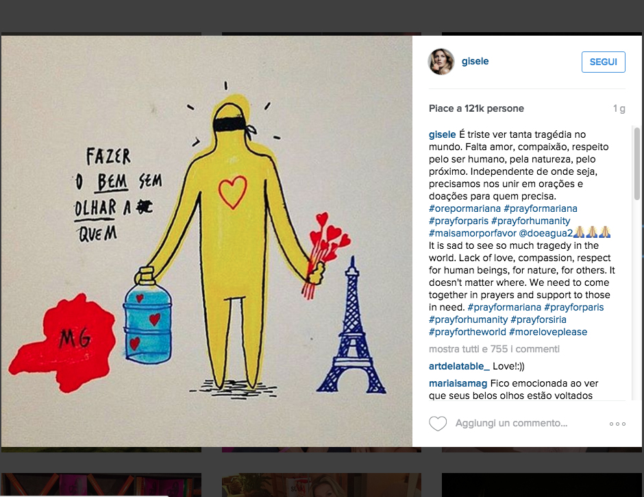 #PrayforParis, la solidarietà laica dello showbiz