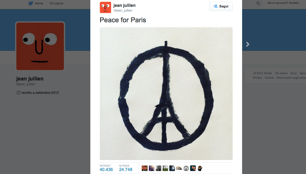 #PrayForParis e #JeSuisParis, la solidarietà di tutto il mondo