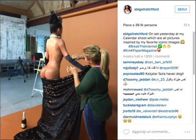 Abigail Ratchford s’ispira a Kim Kardashian