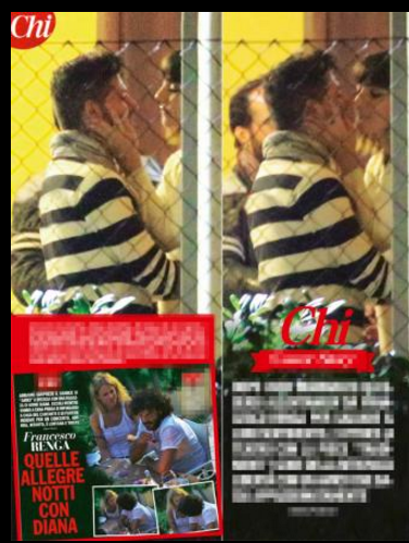 Le coppie al bacio dello showbiz