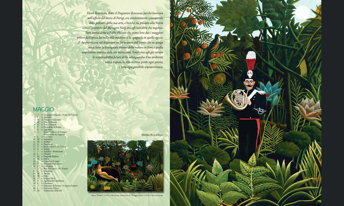 Il calendario dei Carabinieri 2016: l’Arma e le arti