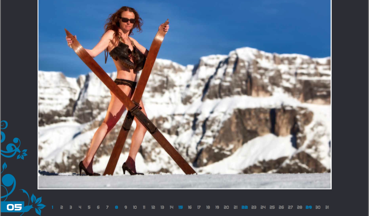 Galleria foto 'Maestre di sci sexy in Val Gardena per beneficenza' - foto 8