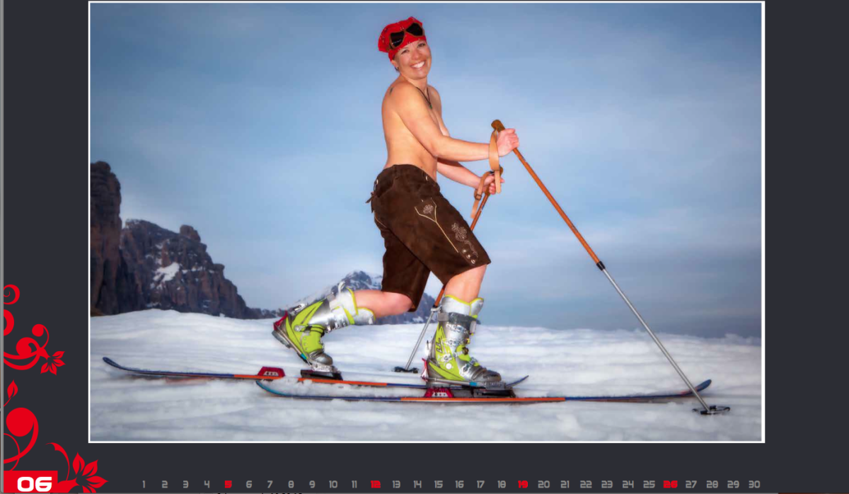 Galleria foto 'Maestre di sci sexy in Val Gardena per beneficenza' - foto 7