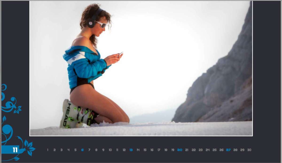 Galleria foto 'Maestre di sci sexy in Val Gardena per beneficenza' - foto 2