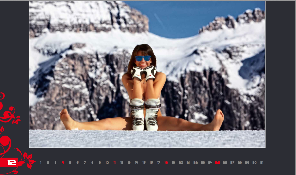 Galleria foto 'Maestre di sci sexy in Val Gardena per beneficenza' - foto 13