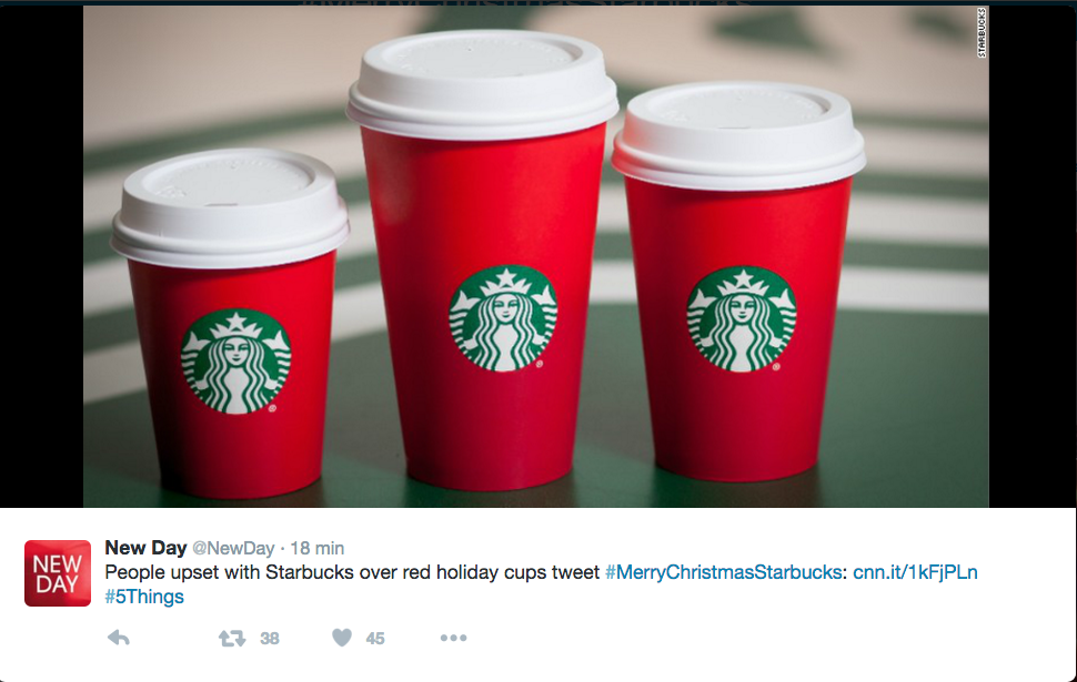 Starbucks e la guerra per la tazza di Natale Starbucks e la guerra per la tazza di Natale