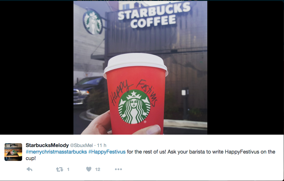Starbucks e la guerra per la tazza di Natale Starbucks e la guerra per la tazza di Natale