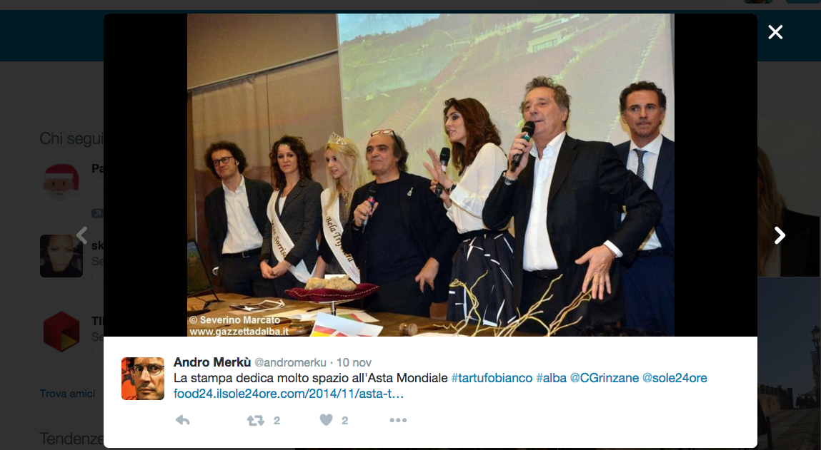 Tartufo bianco da record all’asta mondiale