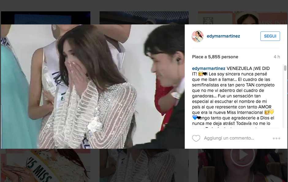 La Miss delle Miss viene dal Venezuela La Miss delle Miss viene dal Venezuela