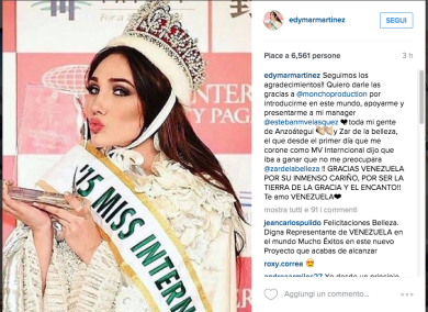 La Miss delle Miss viene dal Venezuela