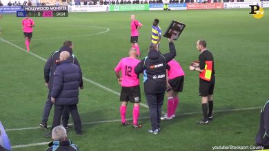 Calcio: espulso dopo 20 secondi dal suo ingresso in campo