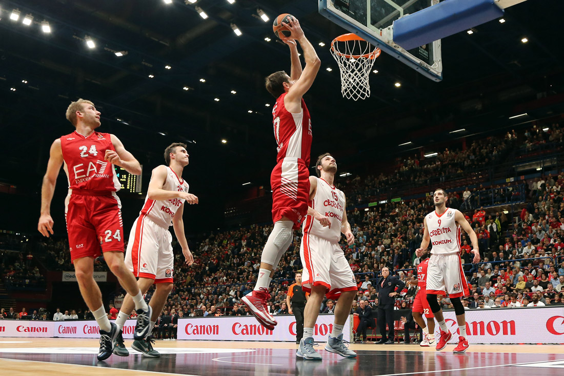 Basket Eurolega: l’EA7 Milano cede anche al Cedevita Zagabria
