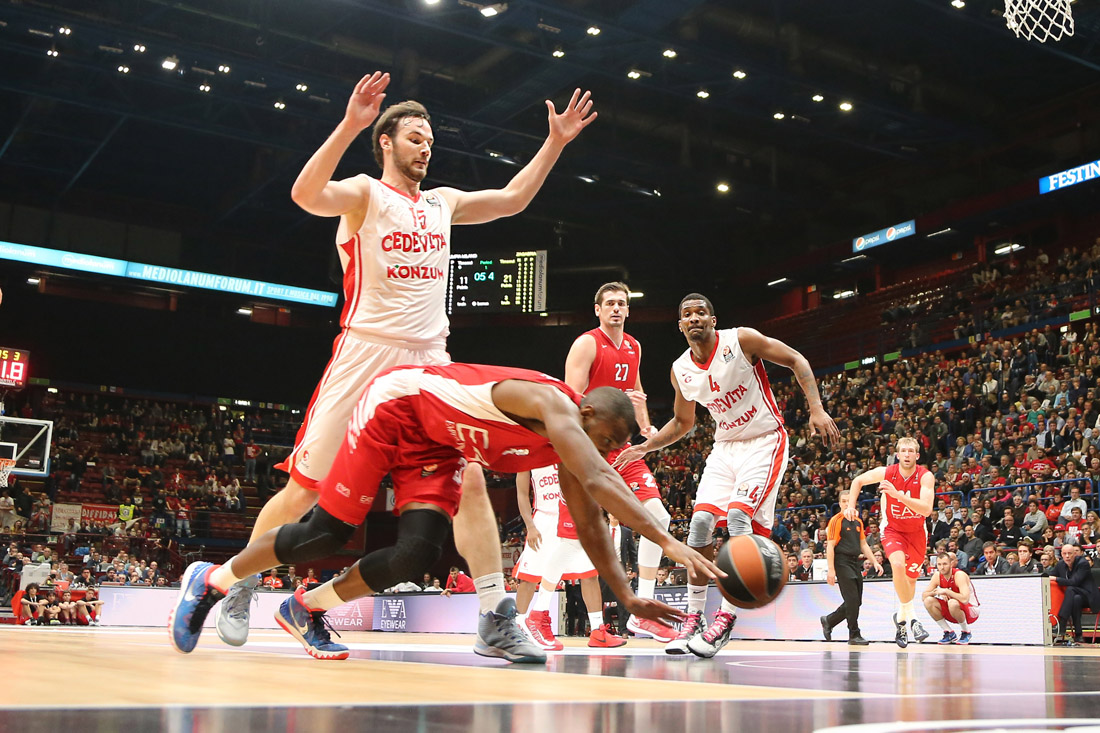 Basket Eurolega: l’EA7 Milano cede anche al Cedevita Zagabria