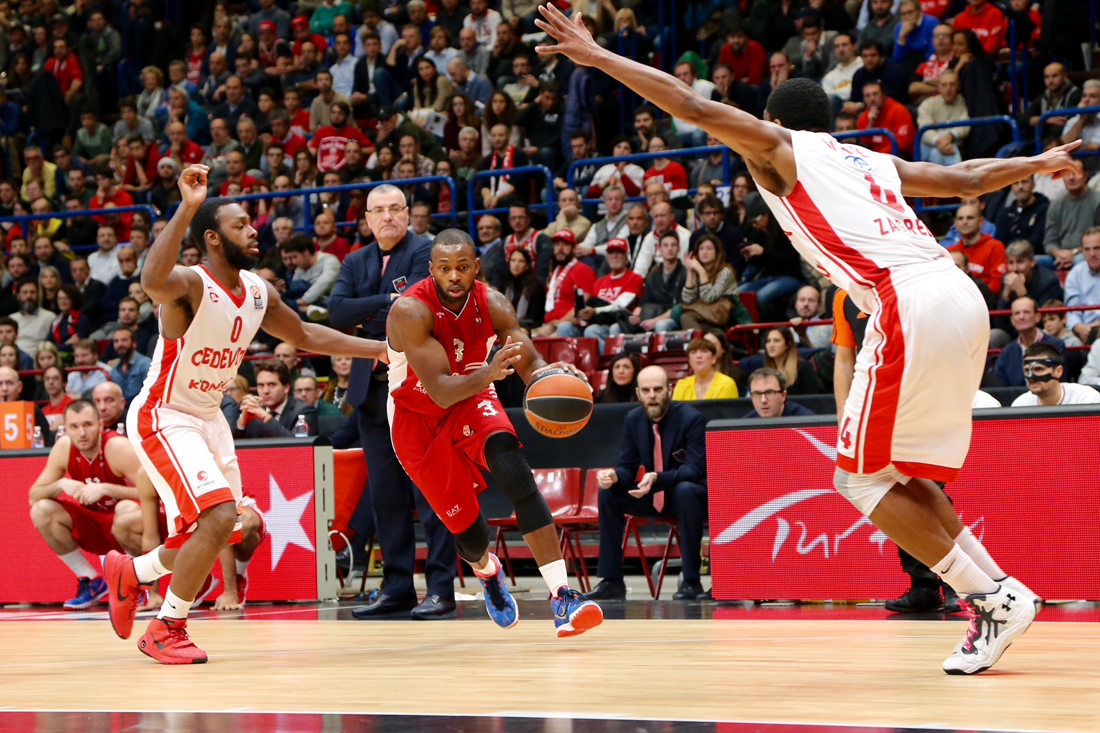 Basket Eurolega: l’EA7 Milano cede anche al Cedevita Zagabria