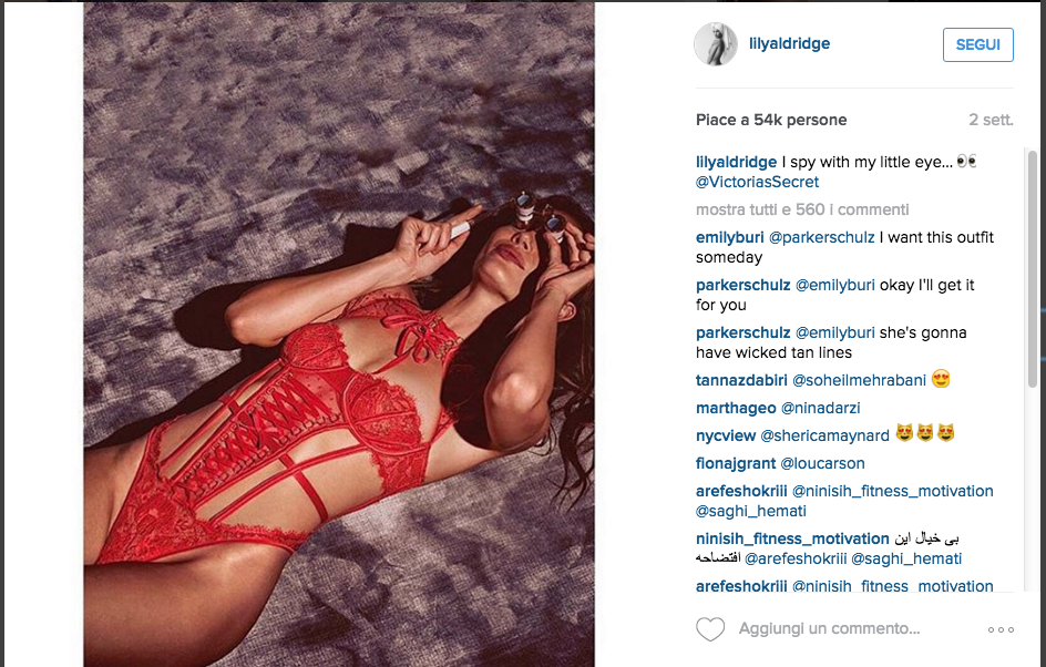 Lily Aldridge, un angelo da 2 milioni di dollari