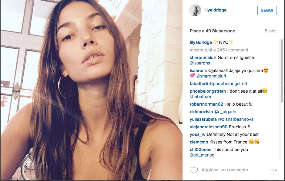 Lily Aldridge, un angelo da 2 milioni di dollari