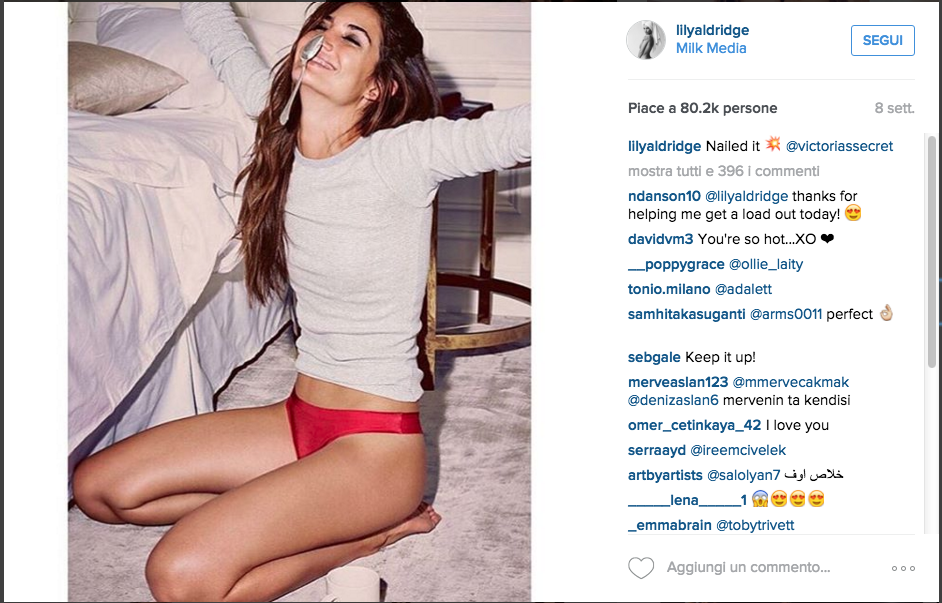 Lily Aldridge, un angelo da 2 milioni di dollari