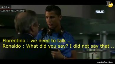 Florentino Perez ed il chiarimento con Cristiano Ronaldo