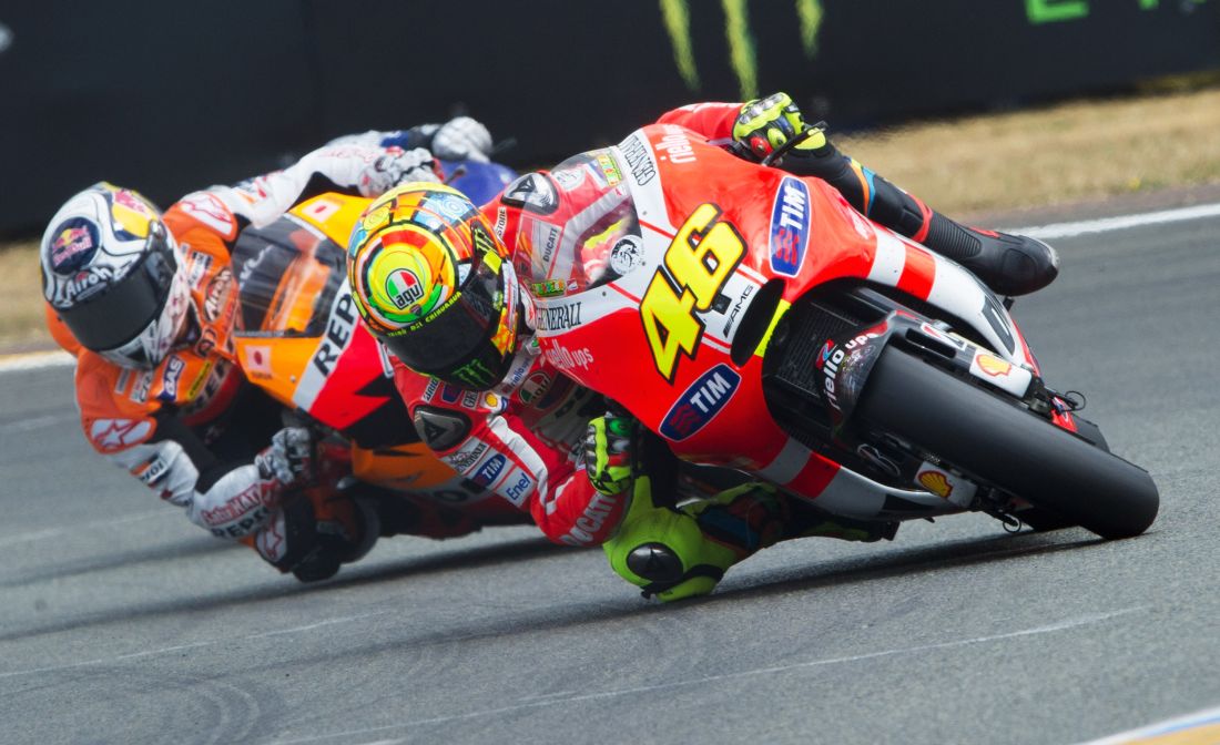 Le grandi rimonte di Valentino Rossi in MotoGp