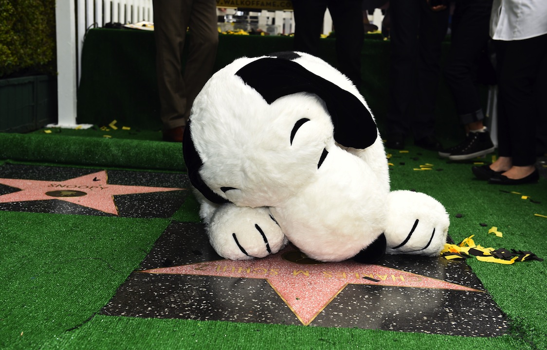 La stella di Snoopy brilla ad Hollywood