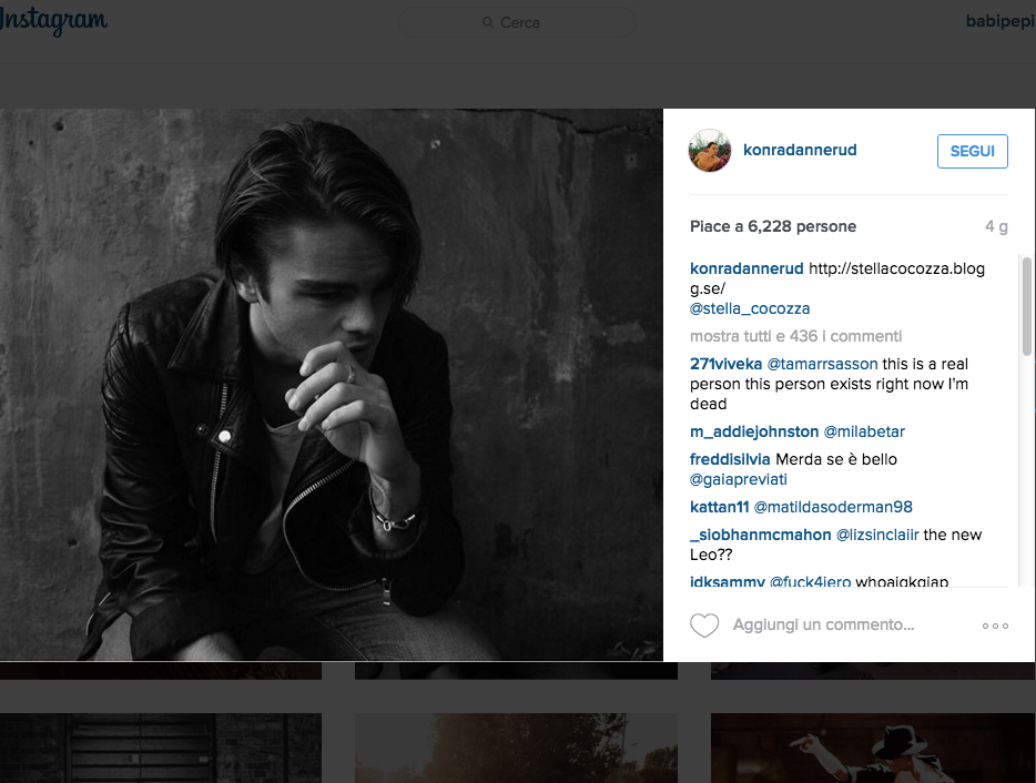 Konrad Annerud, il sosia di Di Caprio da giovane