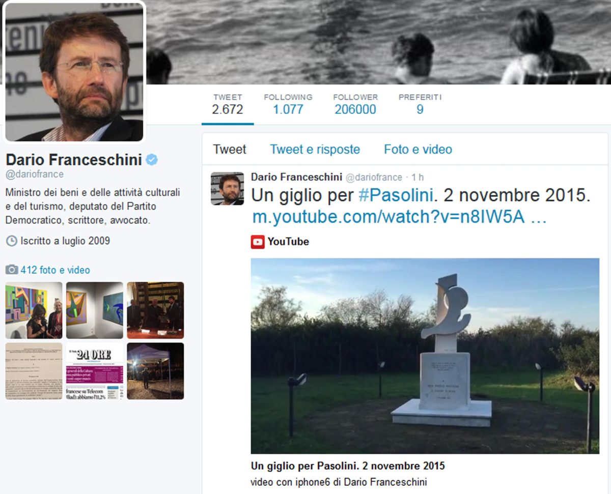 Galleria foto 'Pasolini: le commemorazioni' - foto 2