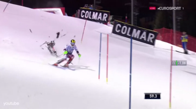 Drone sfiora Hirscher a Madonna di Campiglio