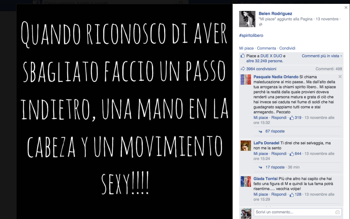 Belen Rodriguez e Stefano De Martino si separano