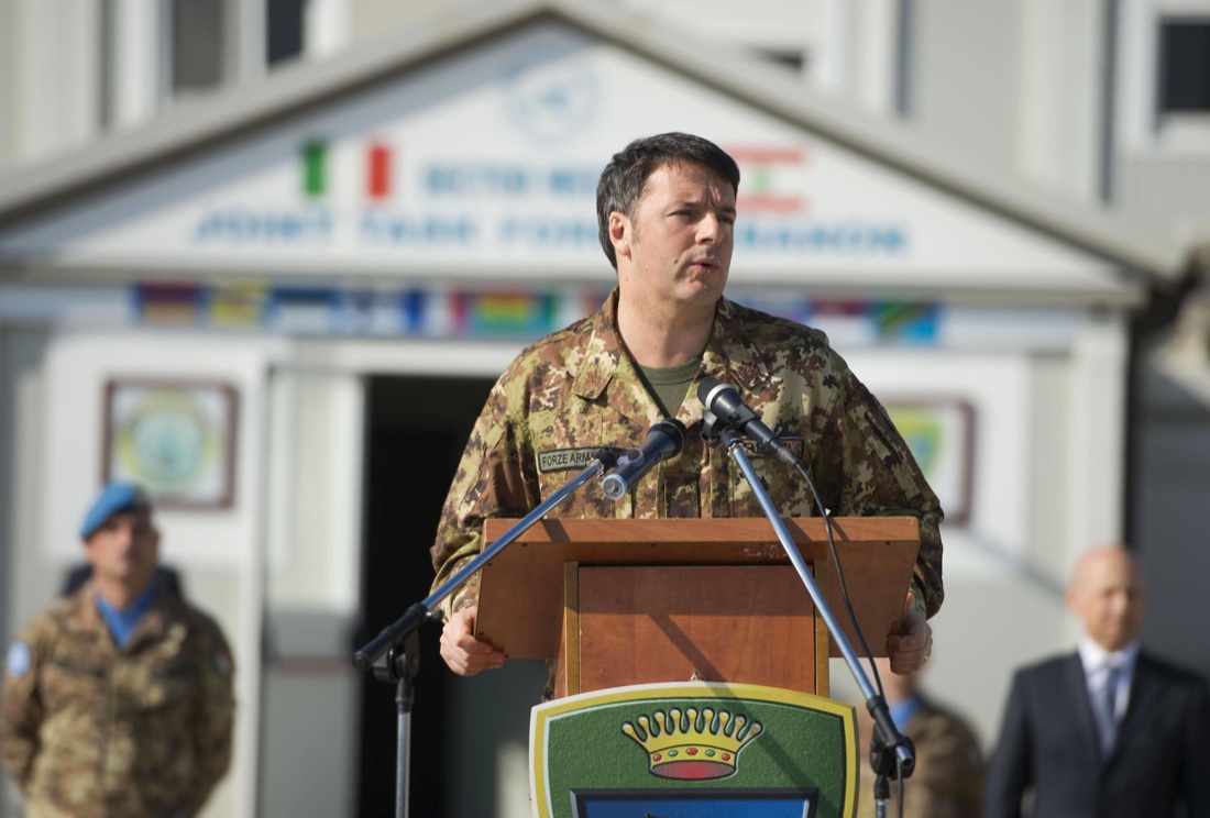 Renzi in Libano dai caschi blu italiani – Foto
