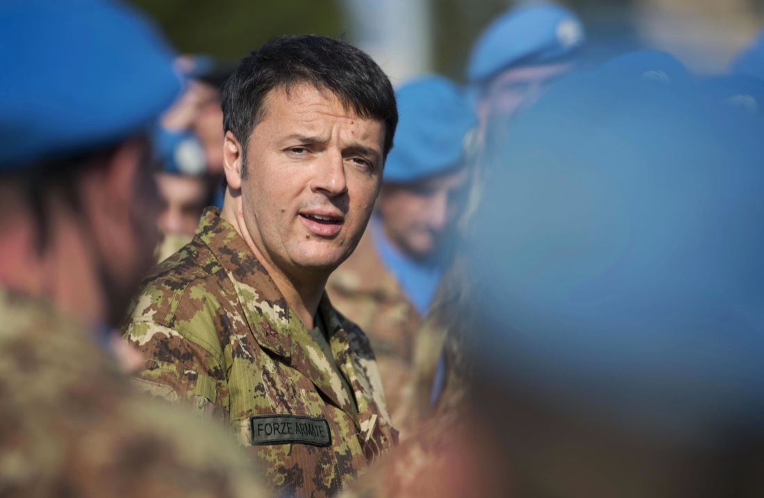 Renzi in Libano dai caschi blu italiani – Foto