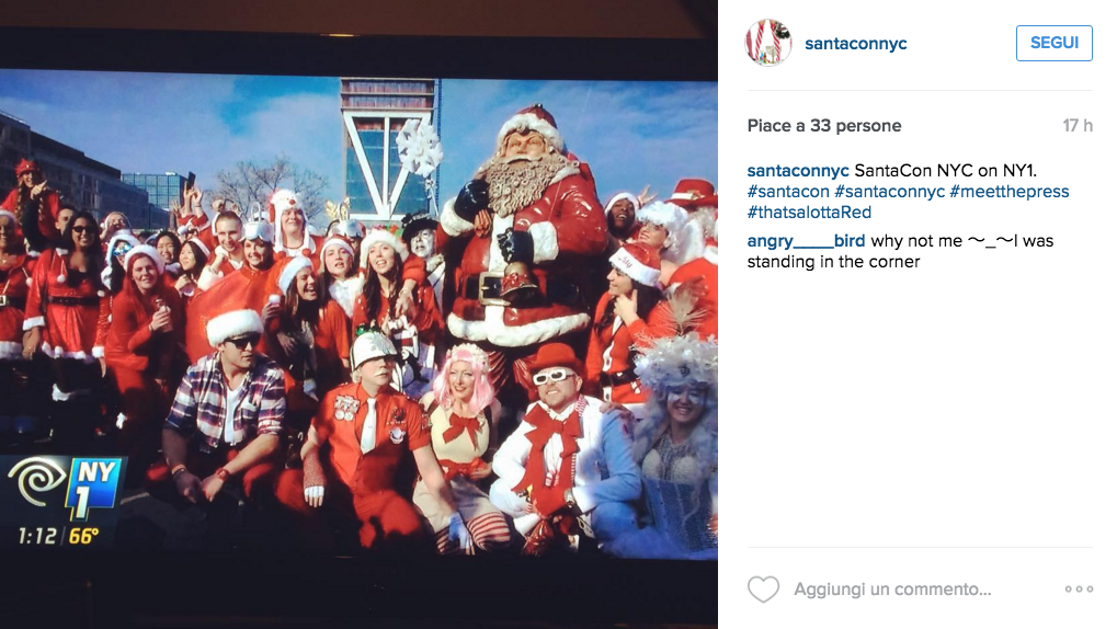 SantaCon, in America la reunion dei Babbo Natale alternativi SantaCon, in America la reunion dei Babbo Natale alternativi