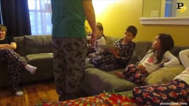 Adottano tre figli per Natale. Guarda la loro reazione