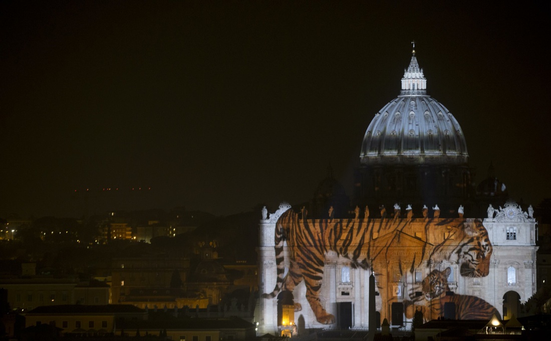 Giubileo: Fiat Lux, lo spettacolo della natura sulla basilica di San Pietro