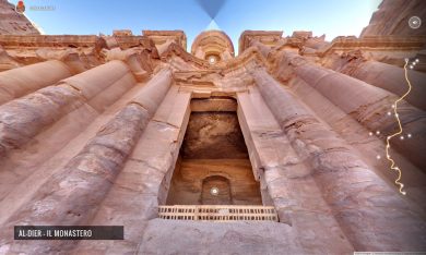 Google Street View tra le rovine di Petra, Giordania