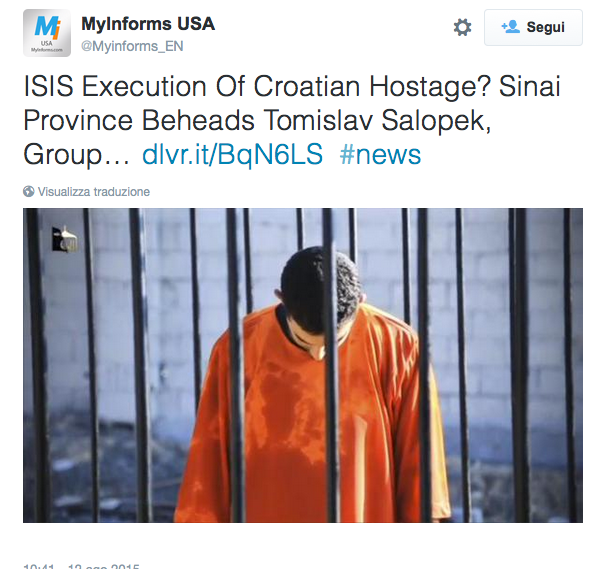 Isis, nuovo video dell’orrore, decapitata una “spia russa” – Foto