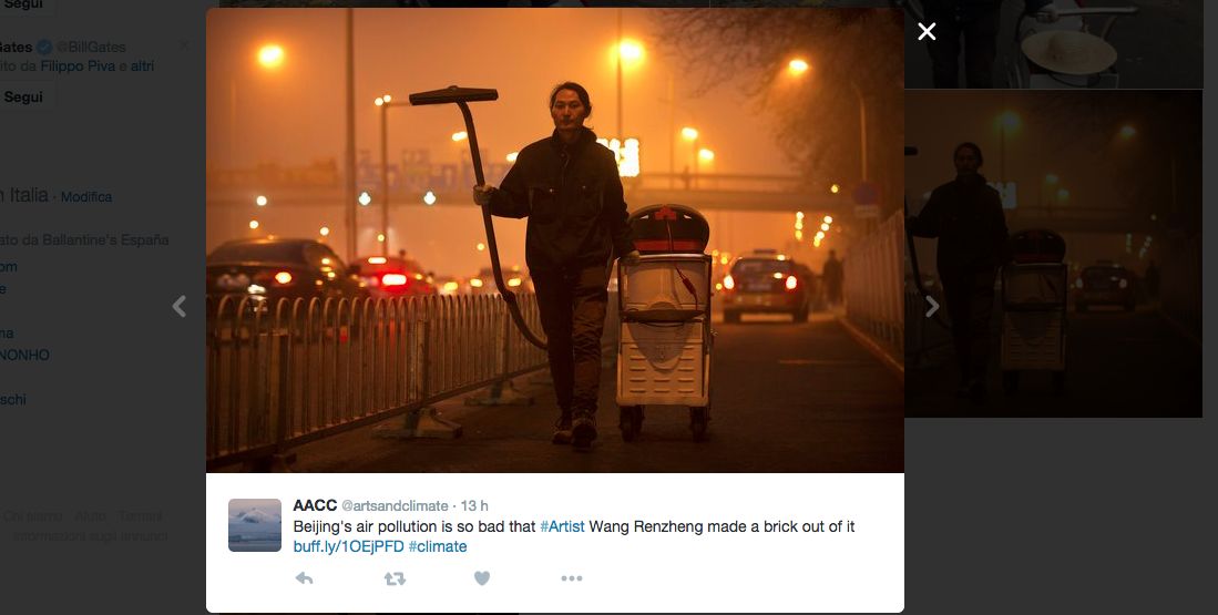 A Pechino è arrivato il cacciatore di smog A Pechino è arrivato il cacciatore di smog