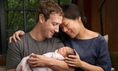 Zuckerberg papà: “Le mie azioni di Facebook in beneficenza”