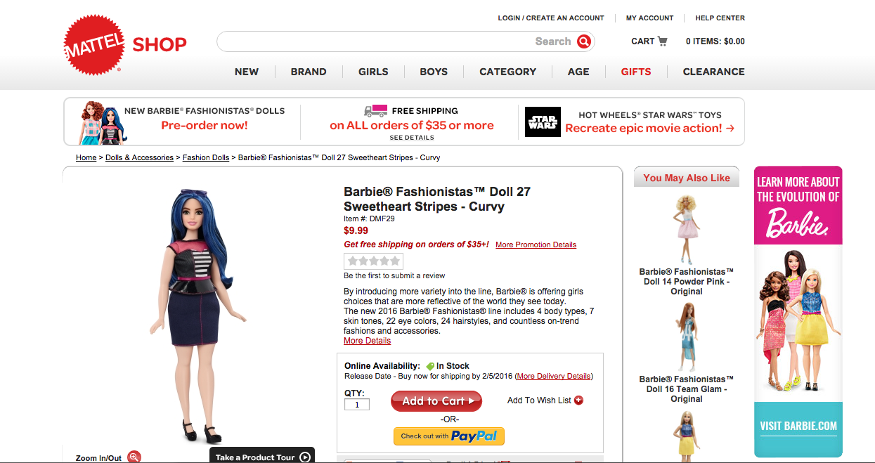 Le nuove Barbie sono per tutti: curvy, petite o tall