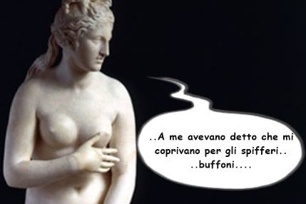 L’ironia social sulle #Statue coperte per la visita di Rohani