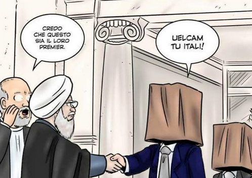 L’ironia social sulle #Statue coperte per la visita di Rohani