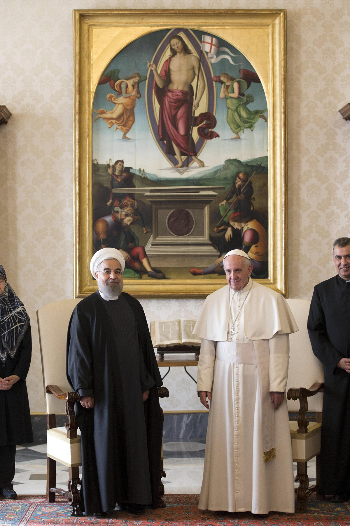 Hassan Rohani in visita a Papa Francesco – Foto