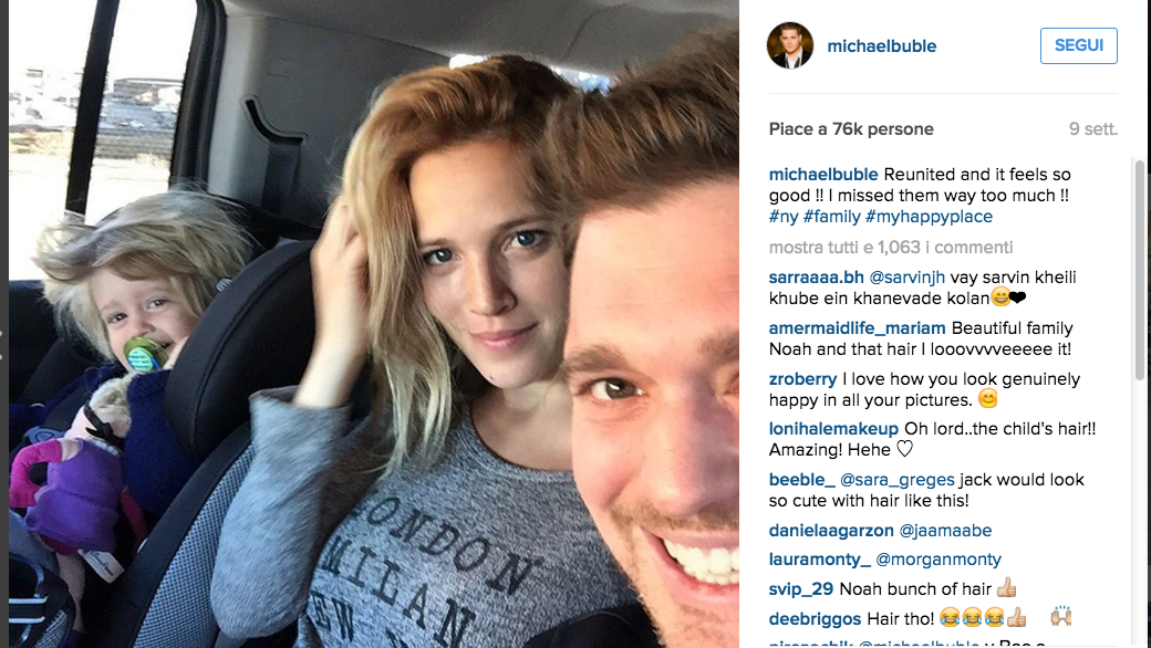 Galleria foto 'Michael Bublè è di nuovo padre' - foto 2