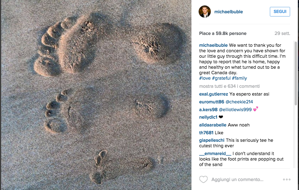 Galleria foto 'Michael Bublè è di nuovo padre' - foto 6