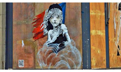 Banksy a Londra: un nuovo murale contro l’uso della forza sui migranti a Calais