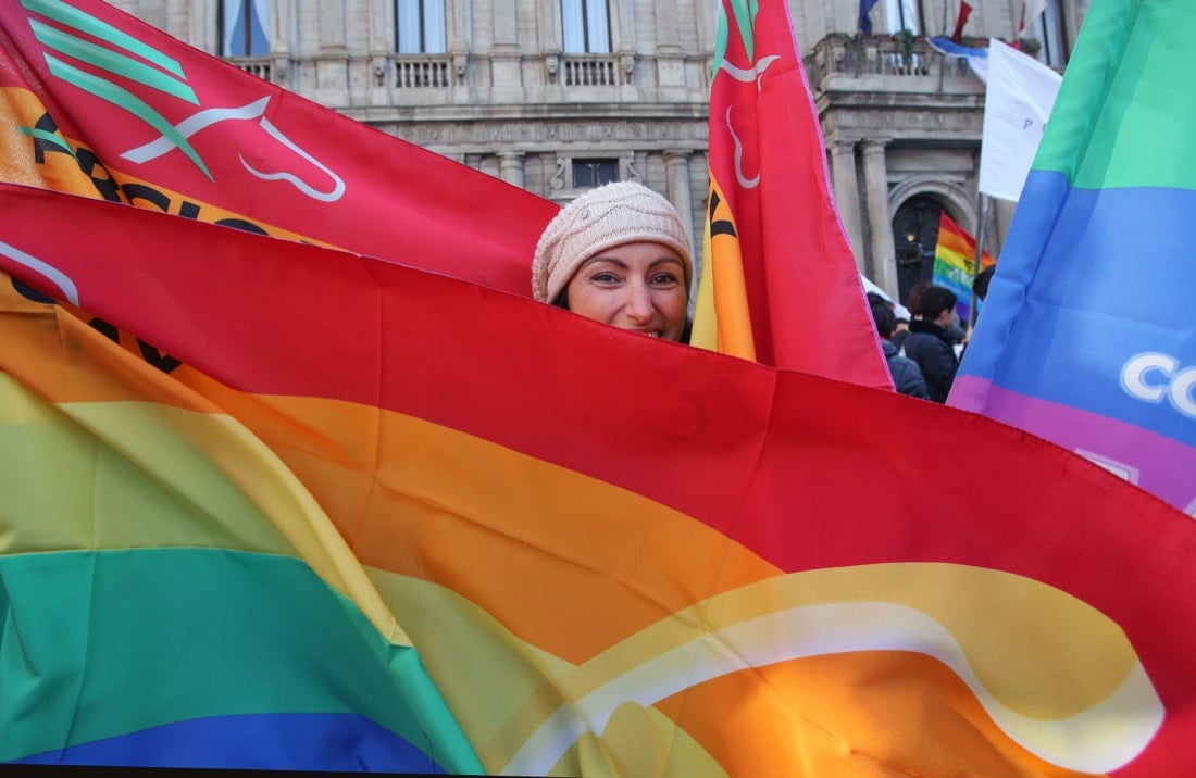 Unioni civili, manifestazioni in  tutta Italia – Foto
