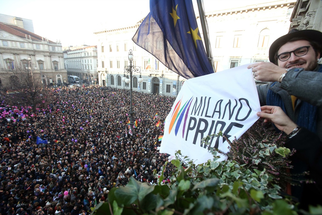 Unioni civili, manifestazioni in  tutta Italia – Foto