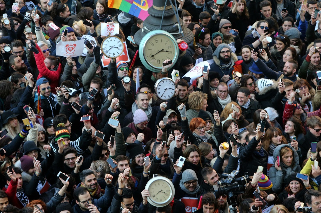 Unioni civili, manifestazioni in  tutta Italia – Foto