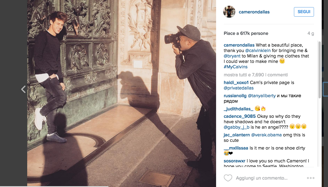 Chi è Cameron Dallas, l’idolo delle ragazzine che ha paralizzato Milano Chi è Cameron Dallas, l’idolo delle ragazzine che ha paralizzato Milano